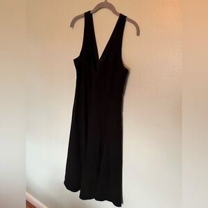 Theory Black V-Neck Dress